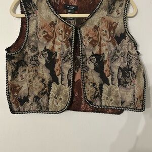 Le Seine Cat Patterned Vest